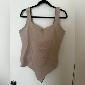 Sweetheart Abercrombie & Fitch Beige thong bodysuit